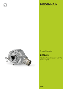 EQN 425 Product Information Absolute Rotary Encoders with TTL or HTL Signals