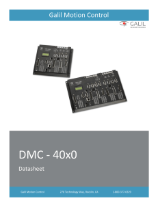 DMC-40x0 Ethernet/RS232 Series, 1