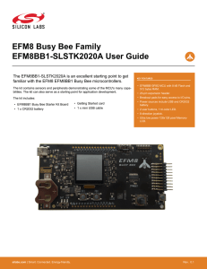 EFM8BB1 SLSTK2020A User Guide