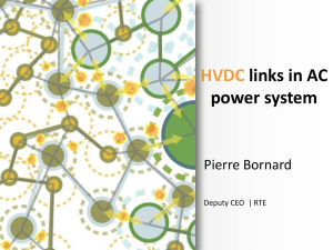 HVDC links in AC power system