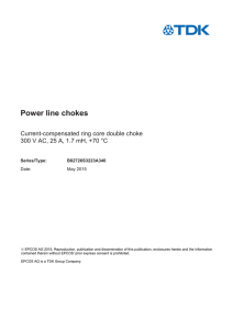 Power line chokes - Current-compensated ring core double