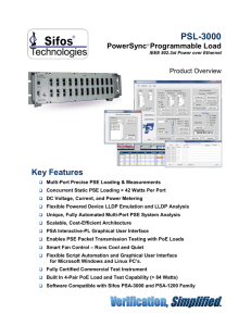 PSL-3000 Datasheet - Sifos Technologies