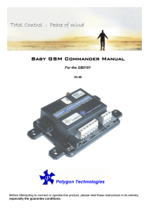 Baby GSM Commander Manual