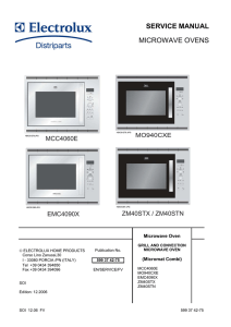 SERVICE MANUAL MICROWAVE OVENS