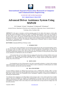 Advanced Driver Assistance System Using MSP430