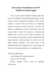 Instruction of Installation of 0-30V Stabilized