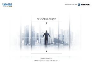 SENSORS FOR IOT