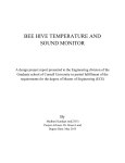 BEE HIVE TEMPERATURE AND SOUND MONITOR