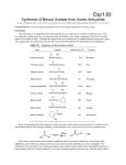 Synthesis of Benzyl Acetate from Acetic Anhydride