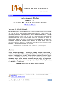 Sodium tungstate dihydrate - Revista Virtual de Química