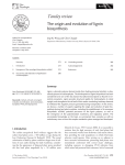 The origin and evolution of lignin biosynthesis