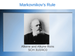 Markovnikov`s Rule