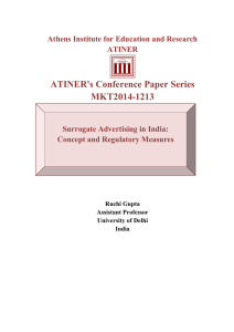 ATINER`s Conference Paper Series MKT2014-1213