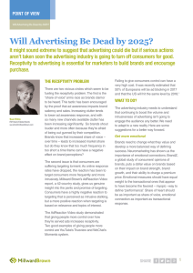 Will Advertising Be Dead by 2025?