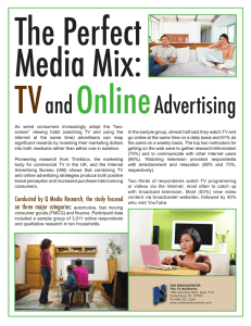 TV and online ads
