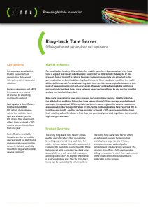 Ring-back Tone Server