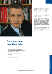 Guru Interview: Jean-Marc Lehu