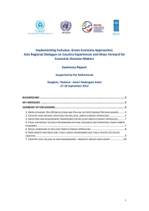 Final Report on Asia Regional Dialogue