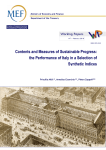 Contents and Measures of Sustainable Progress: the