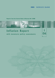 Norges Bank. Inflation Report 1/2006