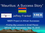Mauritius: A Success Story
