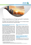 The importance of high growth markets