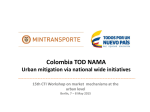 Colombia TOD NAMA Urban mitigation via national wide initiatives