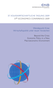 37. Volkswirtschaftliche Tagung 2008 – 37th Economics