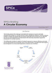 A Circular Economy - Scottish Parliament