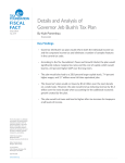 Details and Analysis of Governor Jeb Bush`s Tax