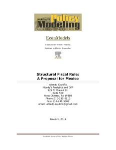 Structural Fiscal Rule: A Proposal for Mexico