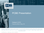 PCBE-PRESENTATIONOCT 2013
