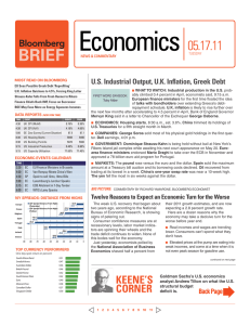 Economics 05.17.11 Economics Tuesday