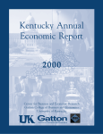 2000 Kentucky Annual Economic Report