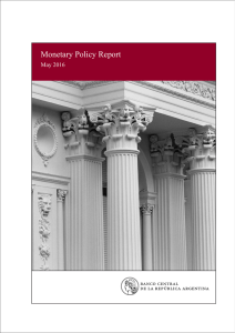 Monetary Policy Report. May 2016