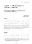 Insights from Bolivia`s Green National Accounts
