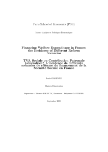 Financing Welfare Expenditure in France