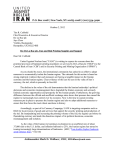 UANI letter to De La Rue - United Against Nuclear Iran