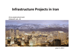 I f t t P j t i I Infrastructure Projects in Iran