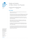 Details and Analysis of Hillary Clinton`s Tax