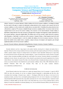 Consumer Awareness on Economic Indicators