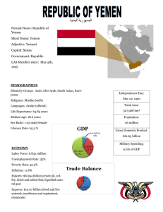 Country Fact Sheet – Yemen - National Council on US