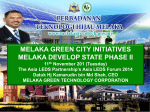 melaka green city initiatives melaka develop state phase ii