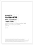 Madagascar Public Administration Profile