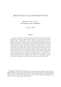 Risk Incentives in an Interbank Network
