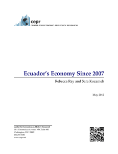 Ecuador`s Economy Since 2007