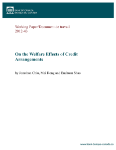 On the Welfare Effects of Credit