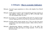 1) Ethiopia:- Macro economic Indicators - german