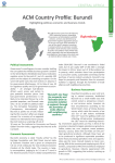 ACM Country Profile: Burundi
