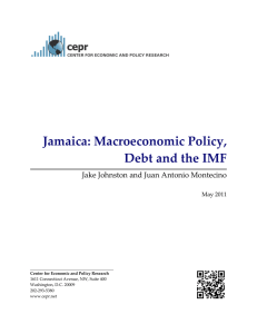Jamaica: Macroeconomic Policy, Debt and the IMF